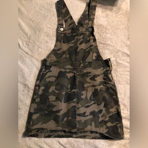 Camo skirt overall
